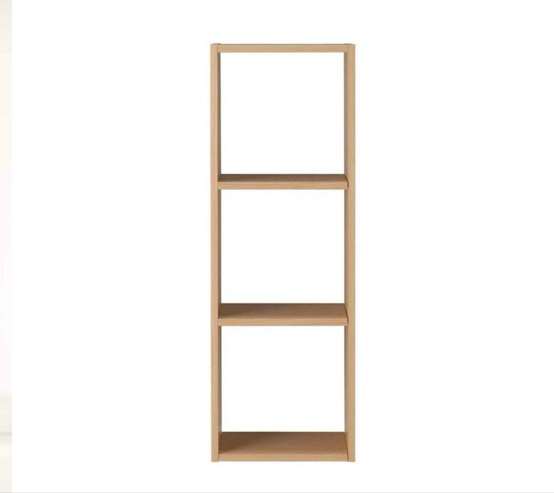 無印良品　スタッキングシェルフ　三段　3段 スタッキングシェルフ・追加3段・ウォールナット材 | 無印良品