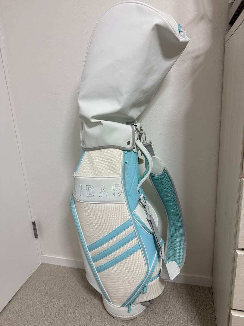 adidas ゴルフバッグ ホワイト/ライトブルー adidas（アディダス） adidas Golf アディダスゴルフ日本正規品 軽量