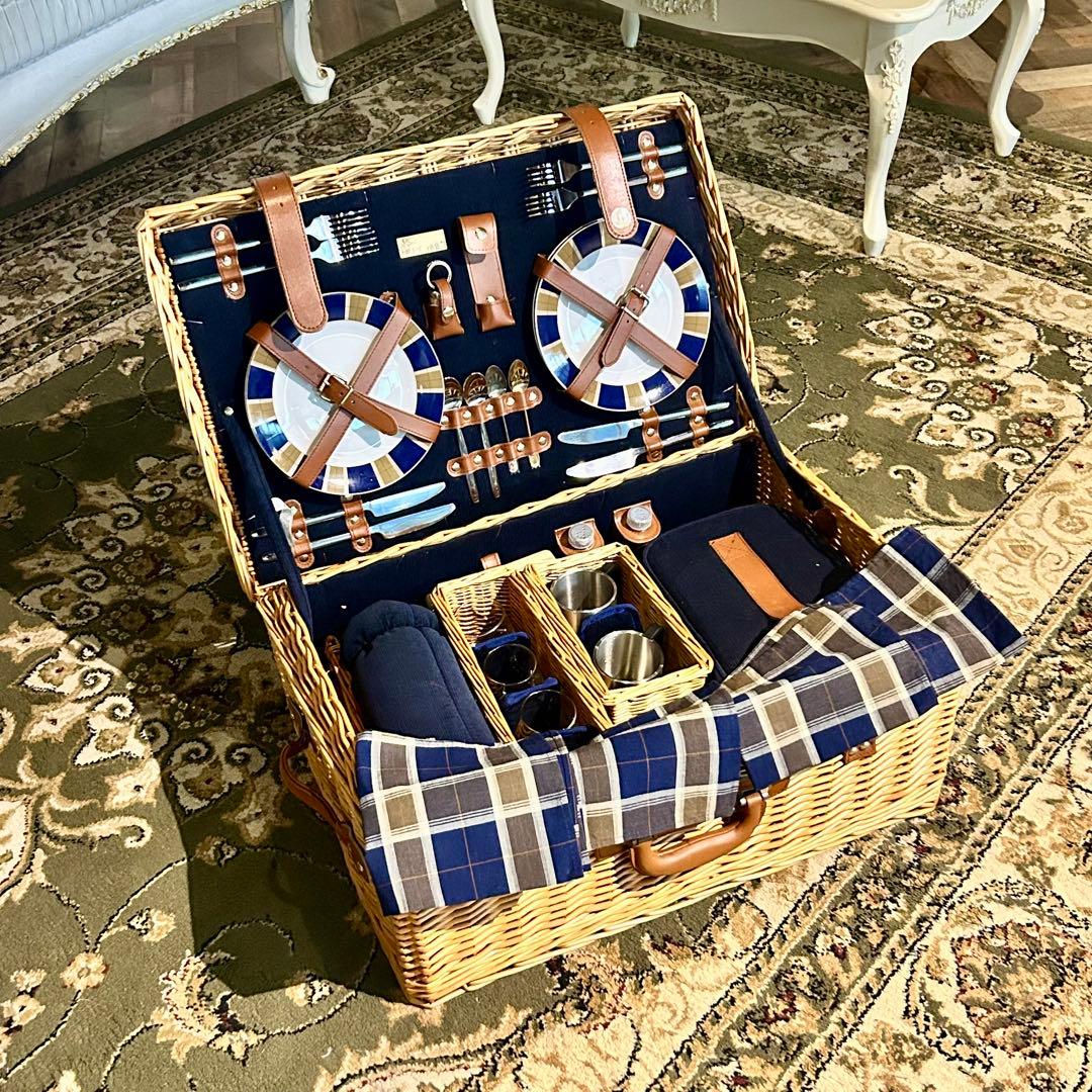 ピクニック用食器セット 4人用 バスケット型 Amazon｜ピクニックバスケット 4人用ピクニックバスケットピクニック