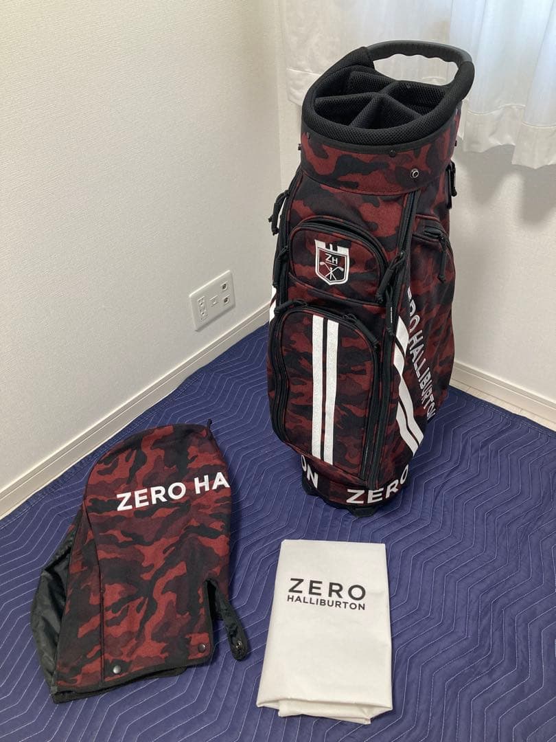 ZERO HALLIBURTON レッドカモ キャディバッグ ゼロハリバートン(ZERO HALLIBURTON) スタンドキャディバッグ メンズ