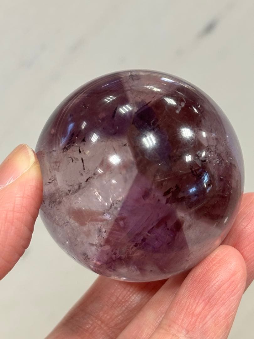 希少　アメトリントラピッチェスフィア　4.3cm ファントム　トラピッチェ　虹有