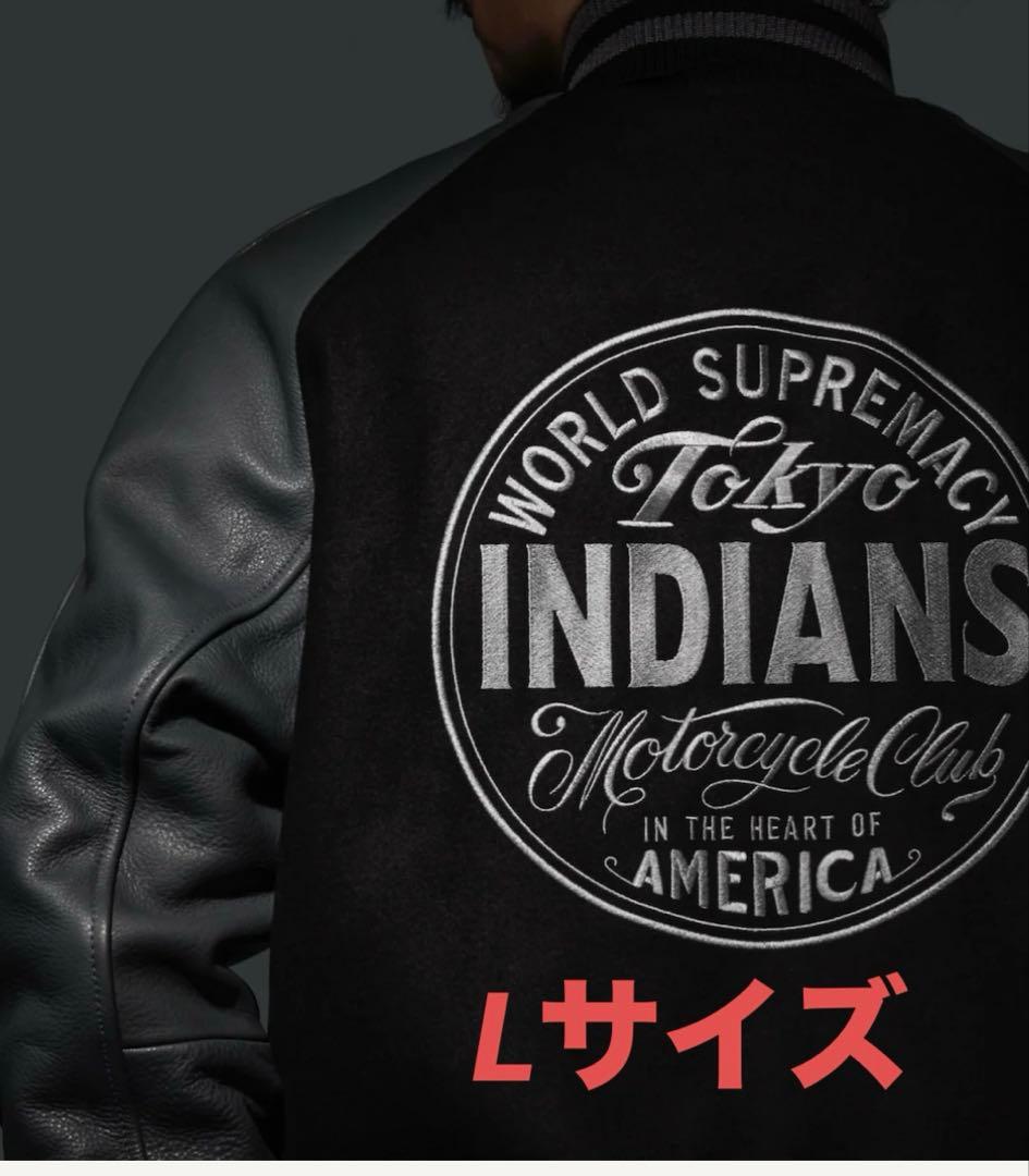 【新品未使用】東京インディアンズMC　バーシティジャケット　ブラック　Lサイズ Tokyo Indians MC Original Sport Varsity Jacket 2 2026 東京
